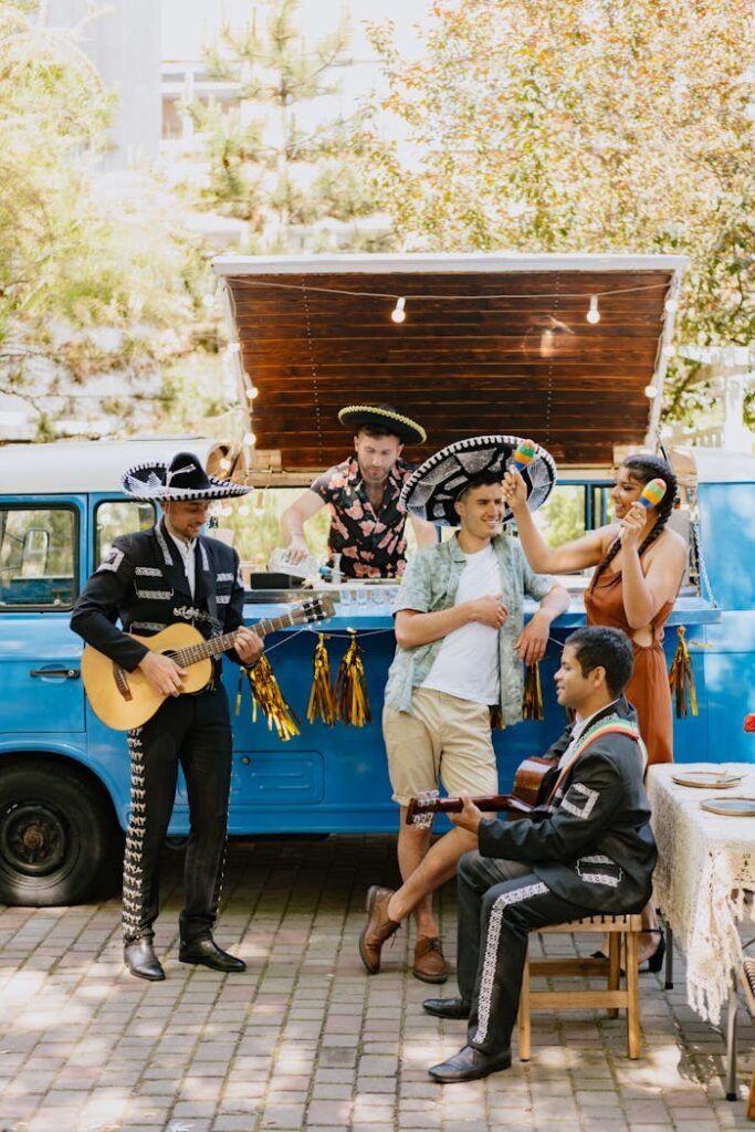 a-mariachi-band-playing-at-a-bar-8919751
